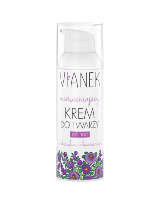 VIANEK FIOLETOWY - WZMACNIAJĄCY KREM DO TWARZY NA NOC