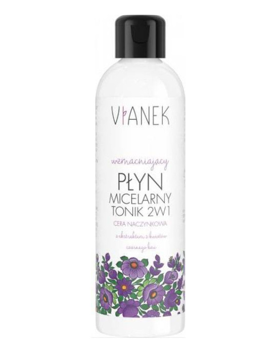 VIANEK FIOLETOWY - WZMACNIAJĄCY TONIK I PŁYN MICERALNY 2w1