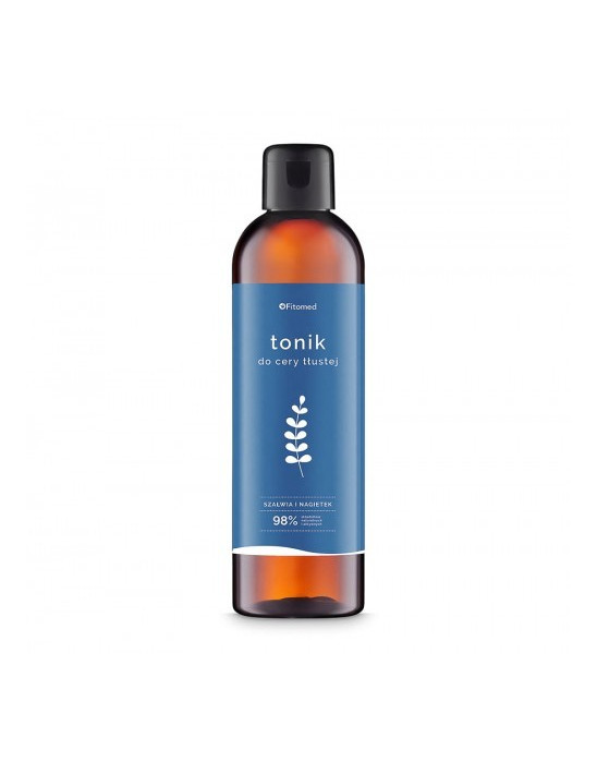 TONIK ZIOŁOWY OCZYSZCZAJĄCY DO CERY TŁUSTEJ „SZAŁWIA LEKARSKA” - 200 ml - Fitomed