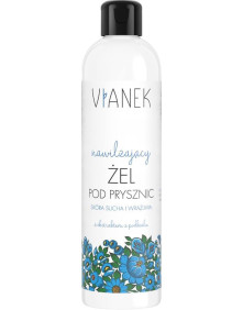 VIANEK NIEBIESKI - NAWILŻAJĄCY ŻEL POD PRYSZNIC Z EKSTRAKTEM Z PODBIAŁU ORAZ OLEJEM Z KIEŁKÓW PSZENICY - 300 ml
