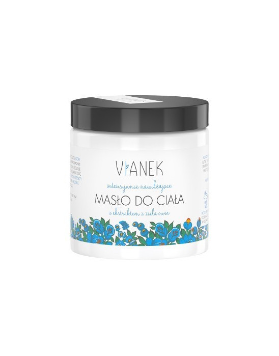 VIANEK NIEBIESKI - INTENSYWNIE NAWILŻAJĄCE MASŁO DO CIAŁA z ekstraktem z ziela owsa - 250 ml