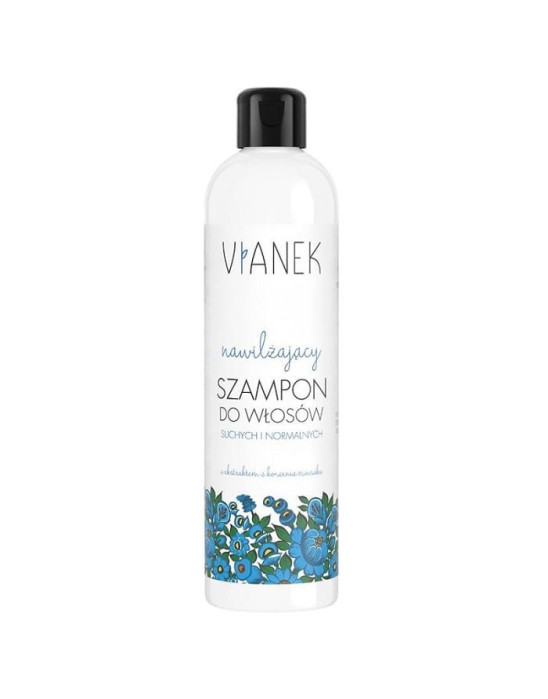 VIANEK NIEBIESKI - NAWILŻAJĄCY SZAMPON DO WŁOSÓW z ekstraktem z korzenia mniszka - 300 ml