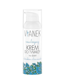 VIANEK NIEBIESKI - NAWILŻAJĄCY KREM DO TWARZY NA DZIEŃ z ekstraktem z liści mniszka -  50 ml