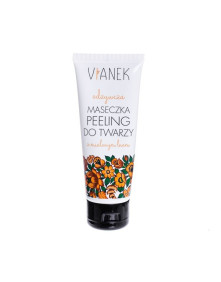 VIANEK POMARAŃCZOWY - ODŻYWCZA MASECZKA PEELING DO TWARZY Z SIEMIENIA LNIANEGO - 75 ml