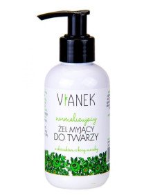VIANEK ZIELONY - NORMALIZUJĄCY ŻEL MYJĄCY DO TWARZY DO CERY PRZETŁUSZCZAJĄCEJ SIĘ I PROBLEMATYCZNEJ - 150 ml