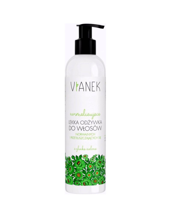 VIANEK ZIELONY - NORMALIZUJĄCA LEKKA ODŻYWKA DO WŁOSÓW DO WŁOSÓW NORMALNYCH I PRZETŁUSZCZAJACYCH SIĘ - 300 ml