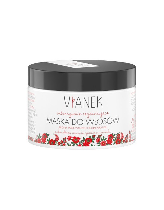 VIANEK CZERWONY - Intensywnie regenerująca maska do włosów blond