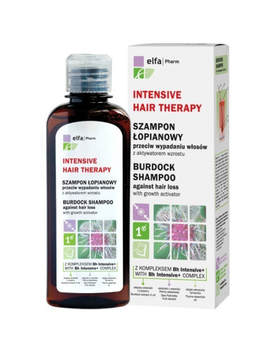 Szampon łopianowy do włosów z kompleksem Bh Intensive przeciw wypadaniu włosów |Elfa Pharm