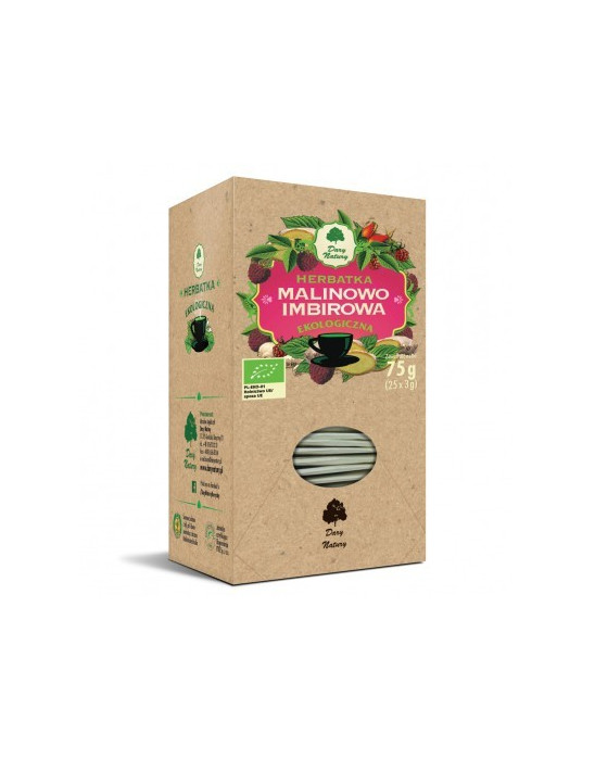 Ekologiczna herbatka MALINOWO IMBIROWA | Dary Natury