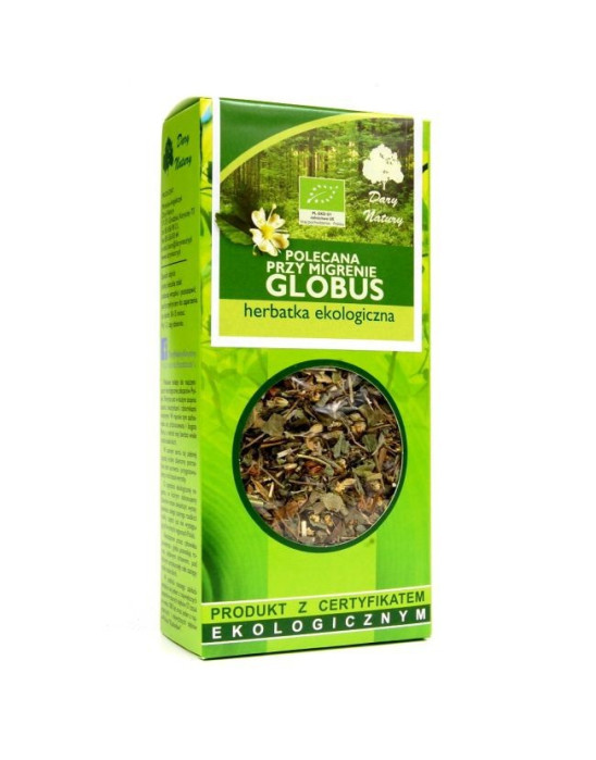Herbatka Polecana Przy Migrenie "Globus" EKO 50G - Dary Natury