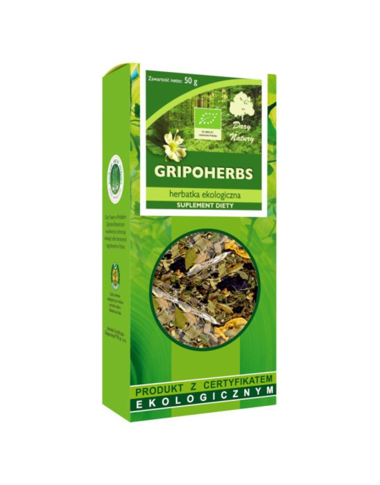 HERBATKA GRIPOHERBS EKO 50G - SUPLEMENT DIETY - DARY NATURY