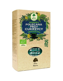 HERBATKA POLECANA PRZY CUKRZYCY EKO 25X2G EKSPRESOWA - DARY NATURY
