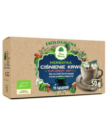 HERBATKA CIŚNIENIE KRWI EKO 25X2G EKSPRESOWA - SUPLEMENT DIETY - DARY NATURY