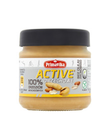 Masło orzechowe z orzechów arachidowych Active 100% Primavika 185 g