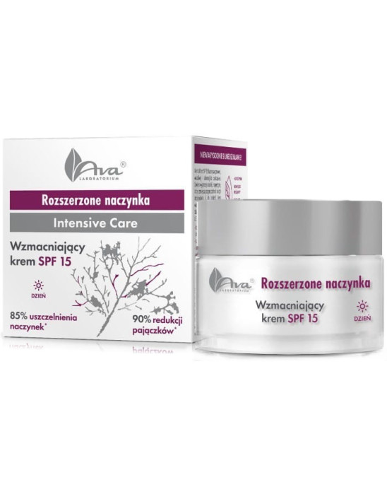 Krem na dzień na rozszerzone naczynka SPF15 50 ml | Ava Laboratorium