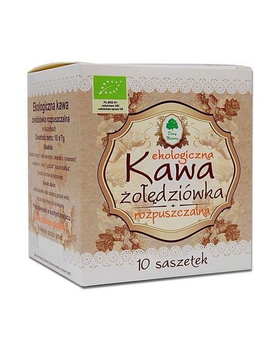 Kawa Żołędziówka rozpuszczalna Dary Natury 10 x 7 g