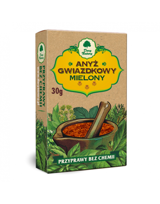 Anyż gwiazdkowy mielony Dary Natury 30 g