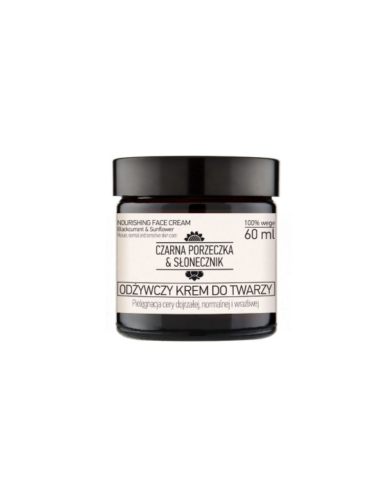Odżywczy krem do twarzy 60 ml | Czarna porzeczka & Słonecznik
