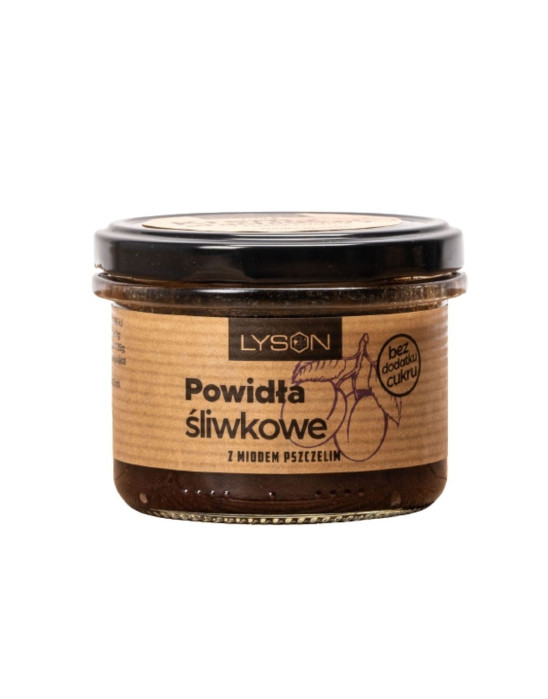 Powidła śliwkowe z miodem 200 g | Lyson
