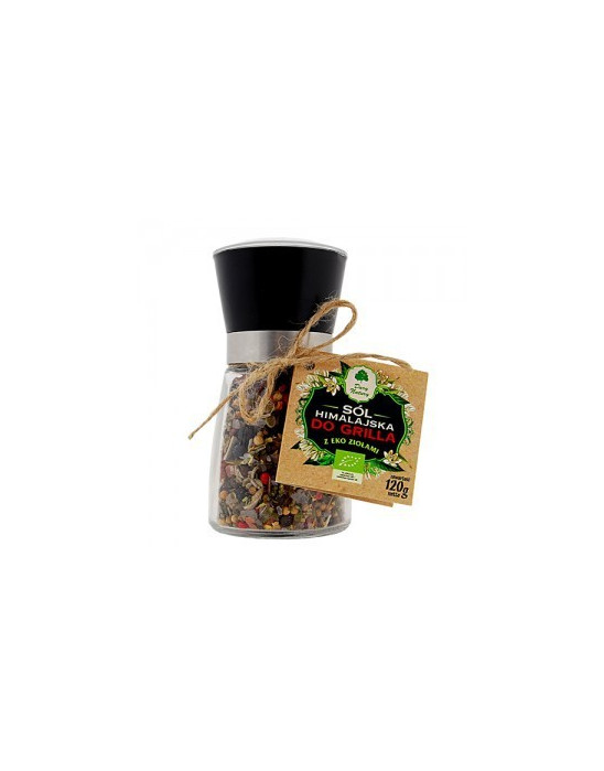 Sól himalajska z Eko ziołami DO GRILLA młynek 120g