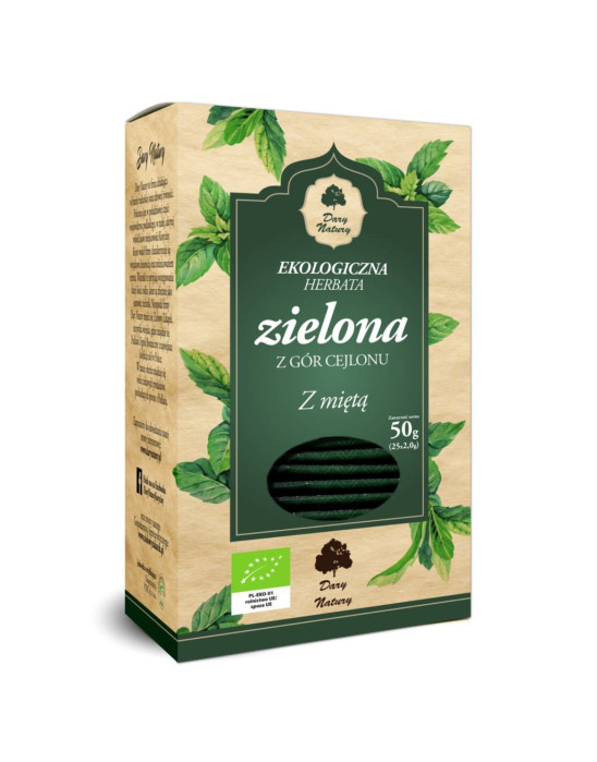 Herbata zielona z miętą  EKO 25x2g