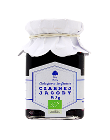 Konfitura z czernej jagody ekologiczna 180g | Dary Natury
