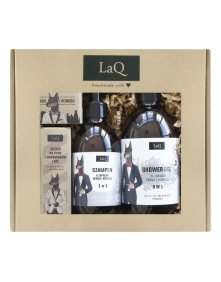Zestaw Doberman Żel pod prysznic 500 ml + szampon 300 ml + olej 30 ml + kostka 85 ml