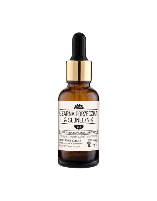Serum na końcówki włosów Czarna porzeczka & Słonecznik 30 ml
