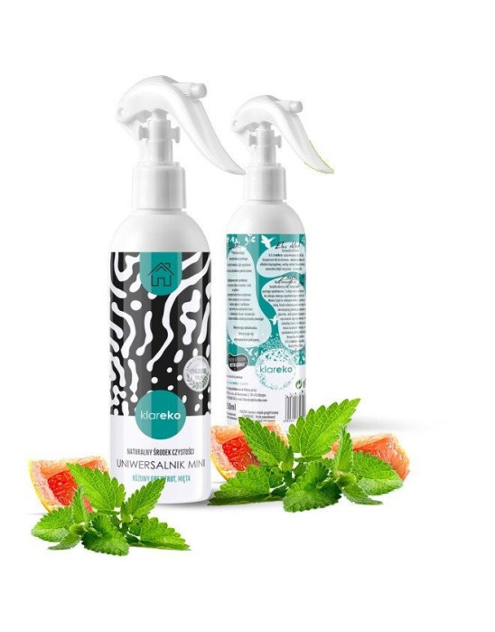 Płyn do czyszczenia Uniwersalnik Różowy grejpfrut i Mięta Klareko 250 ml