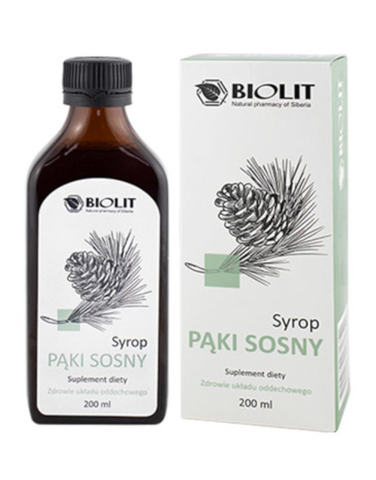 Syrop z pąków sosny 200 ml Biolit, poprzednia wersja opakowania