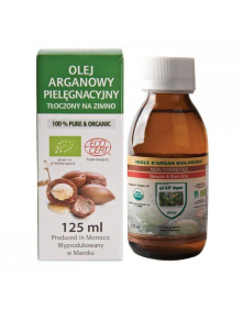 OLEJ ARGANOWY BIO z certyfikatem ECOCERT- ciemna butelka 125 ml