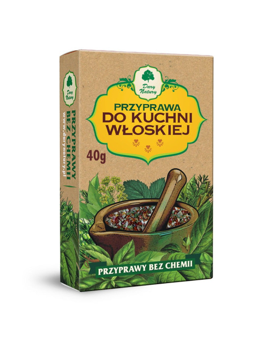 Podlaska przyprawa do kuchni włoskiej Dary Natury 40 g