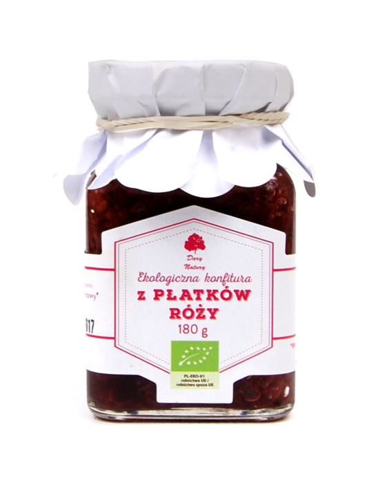 Konfitura z płatków róży Eko Dary Natury 180 g