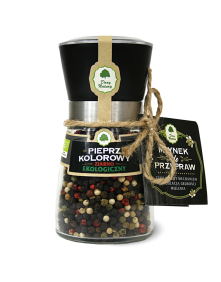 Pieprz kolorowy ziarnisty w młynku Eko Dary Natury 80 g