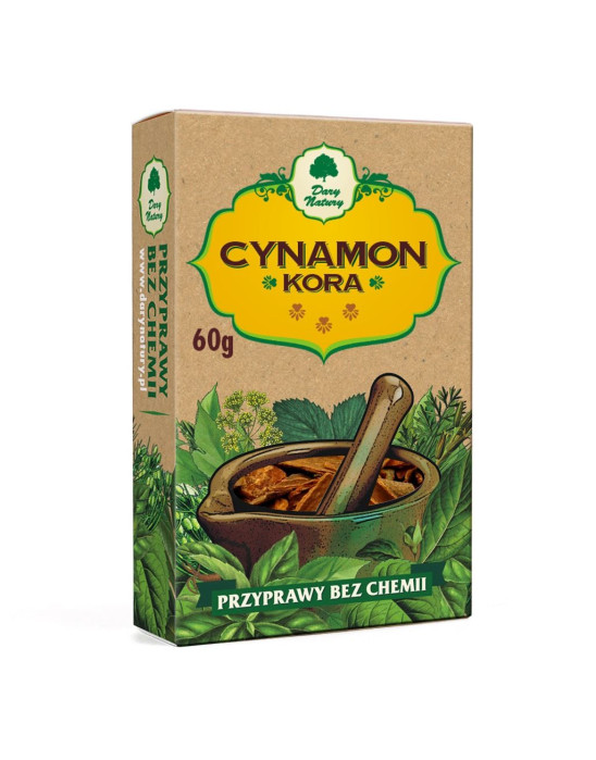 Cynamon kora w kartoniku Dary Natury 60 g