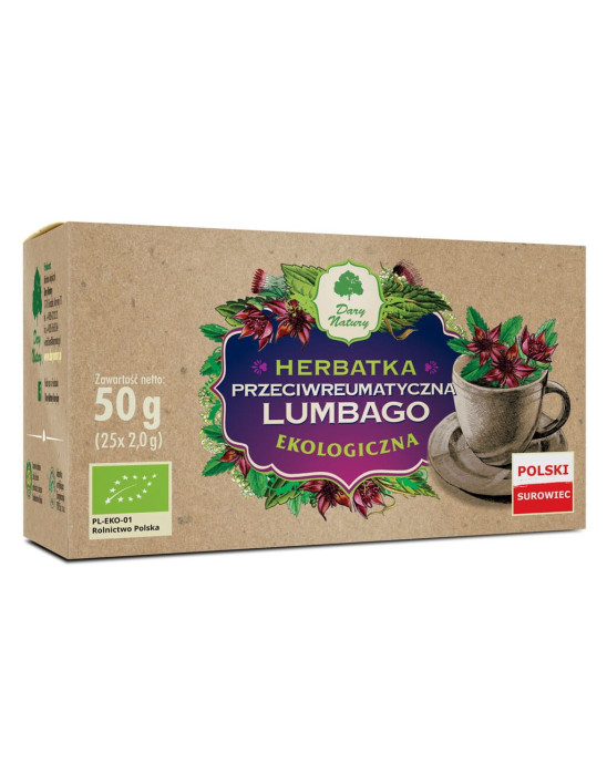 Herbata przeciwreumatyczna Lumbago Dary Natury 25 x 2 g