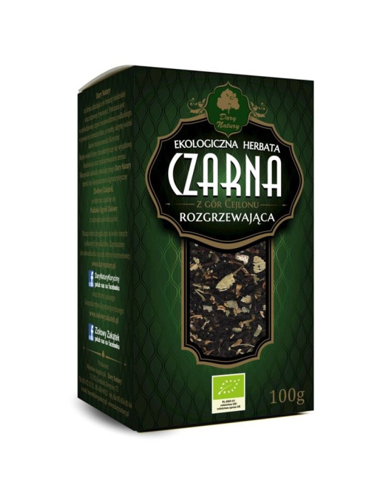 Herbata czarna rozgrzewająca 100 g | Dary Natury