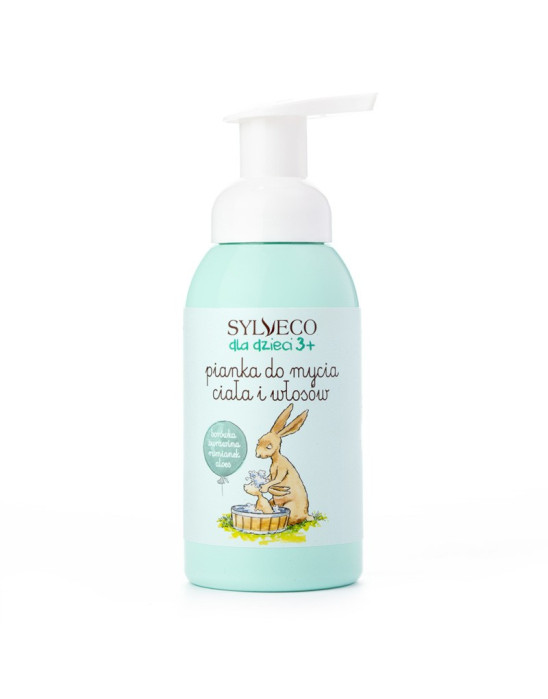 Pianka Do Mycia Ciała i Włosów Dla Dzieci Zajączek 290 ml Sylveco