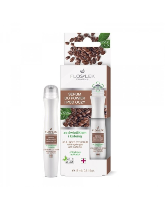 Serum do powiek i pod oczy ze świetlikiem i kofeina 15ml | Floslek