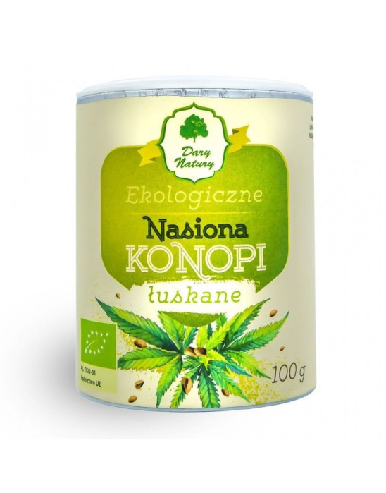Konopie łuskane nasiona EKO 100g | Dary Natury