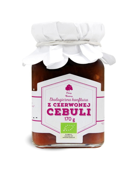 Konfitura z czerwonej cebuli Eko Dary Natury 170 g