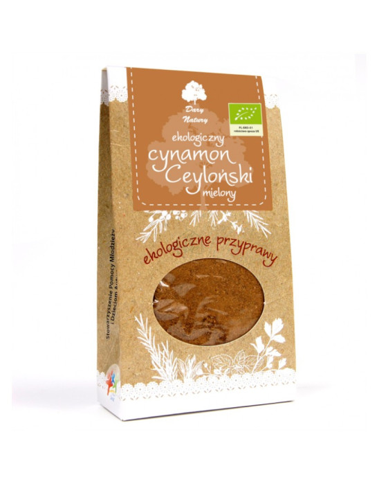 Cynamon cejloński mielony Eko 50g Dary Natury