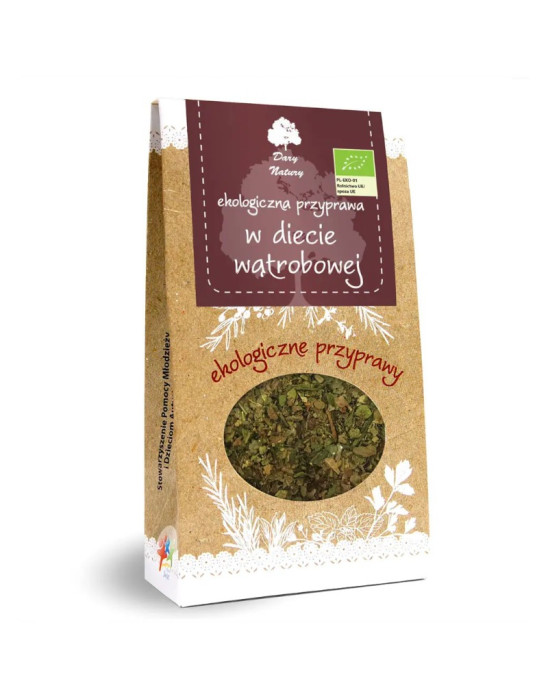 Przyprawa w diecie wątrobowej EKO 40g Dary Natury