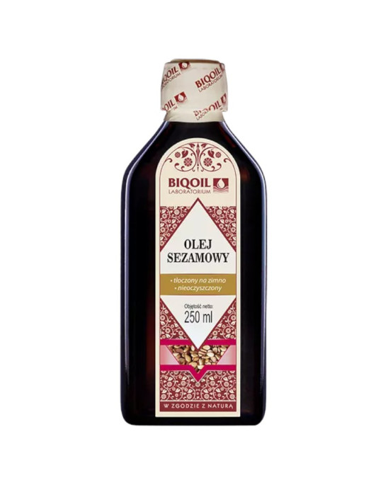 Olej sezamowy tłoczony na zimno 250 ml Biooil