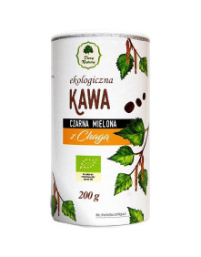 Ekologiczna kawa czarna mielona z chagą Dary Natury 200 g