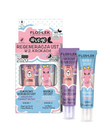 VEGE LIP CARE zestaw regenerujacy usta jagodowy 2 x 14 Floslek