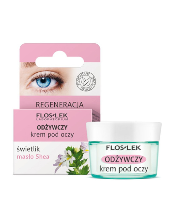 Odżywczy krem pod oczy świetlik i masło Shea 15 ml Floslek