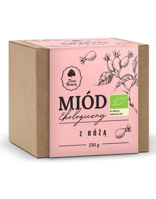 Miód z różą 230g / Dary Natury