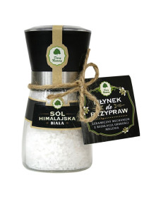 Sól himalajska biała - młynek 190G / Dary Natury