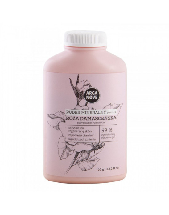 Puder mineralny do ciała róża damsceńska 100g